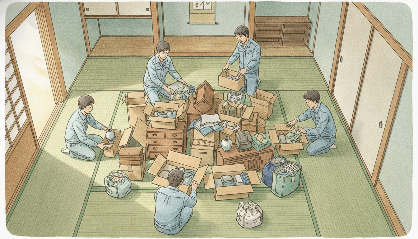 遺品整理料金の費用相場一覧【間取り・作業人数別】の詳細
